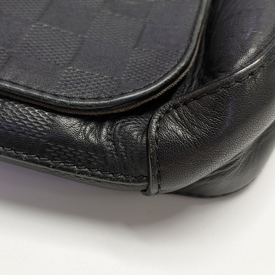 DISTRICT PM Damier Graphite Calfskin Black