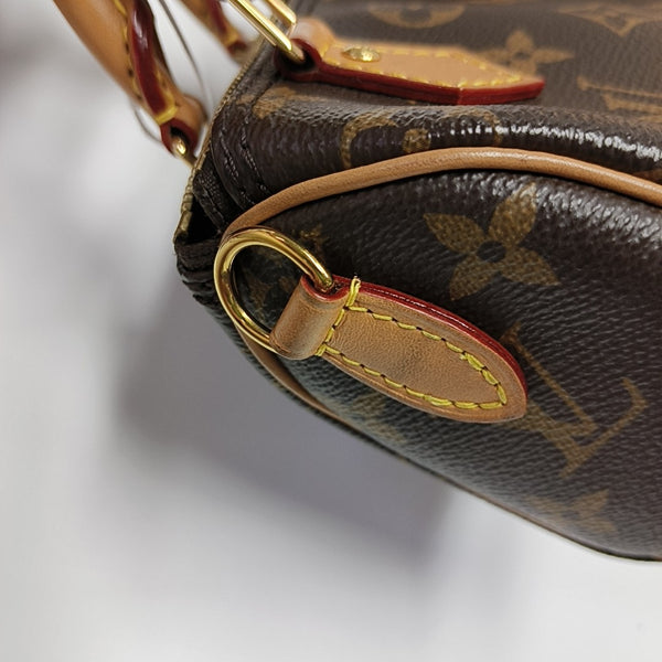 SPEEDY Nano Monogram Coated Canvas Brown