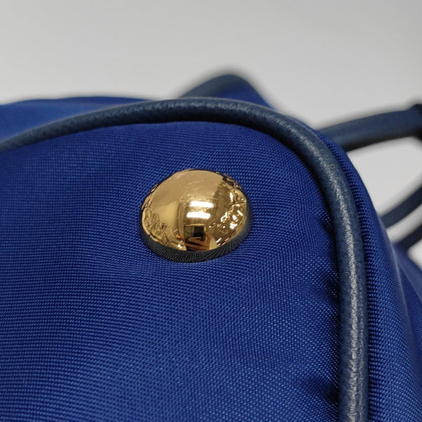 Nylon Tote Bag Blue