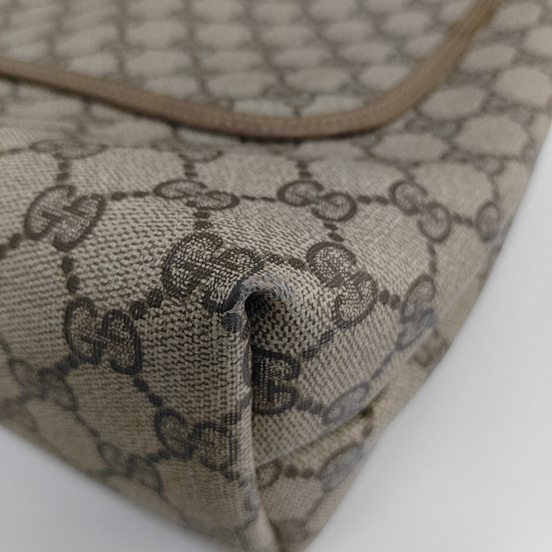 GG Supreme Monogram Coated Canvas Black