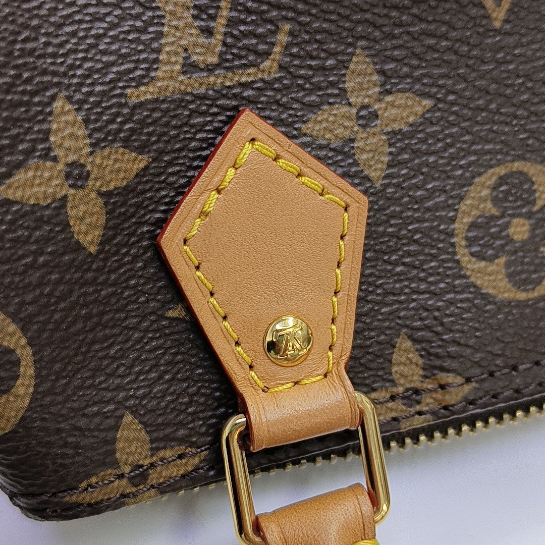 SPEEDY Nano Monogram Coated Canvas Brown