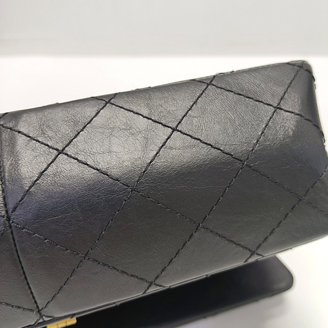 2.55 227 (jumbo) Quilted Calfskin Black
