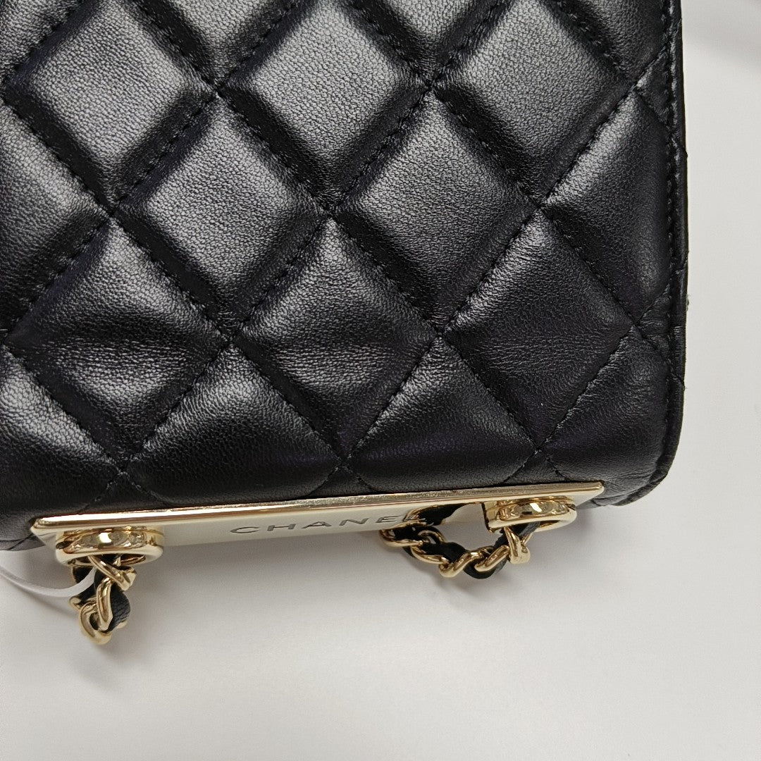 TRENDY CC Quilted Lambskin Black