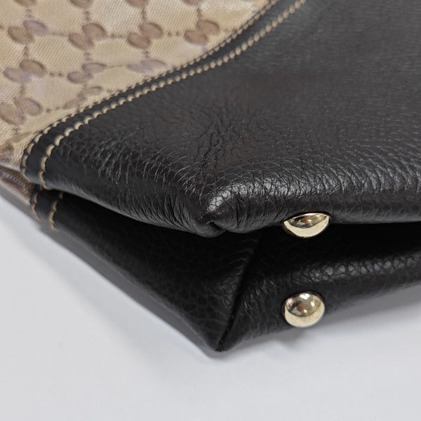 Monogram Coated Canvas Tote Bag Beige
