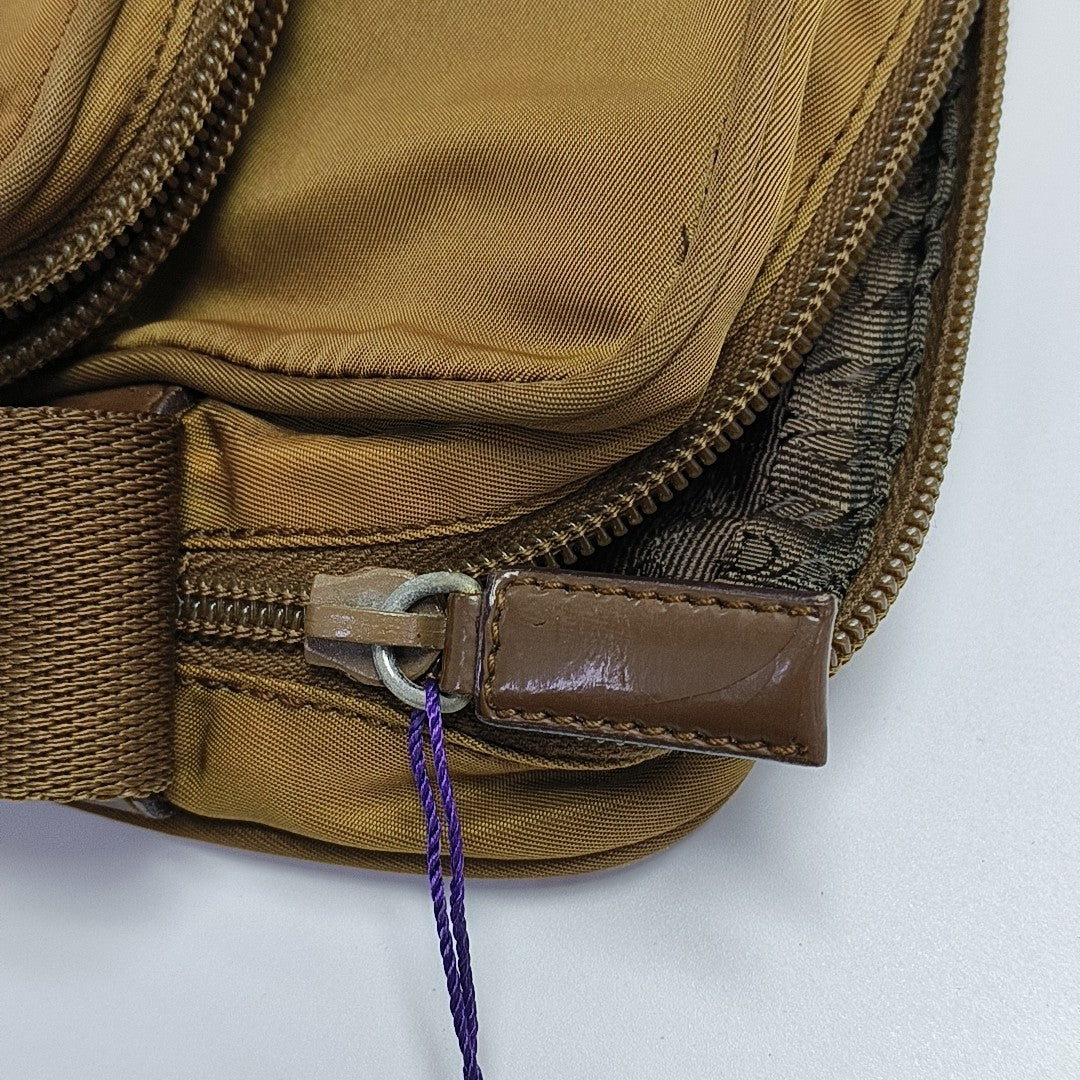 Nylon Crossbody Bag Nylon Brown