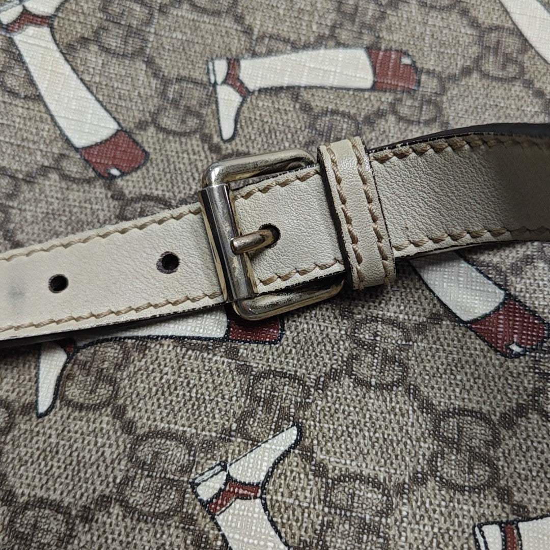 Monogram Coated Canvas Shoulder Bag Beige