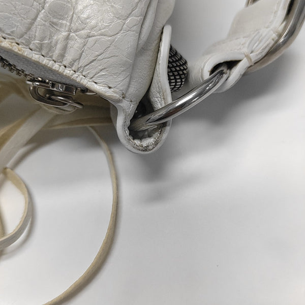Le Cagole Mini Calfskin White