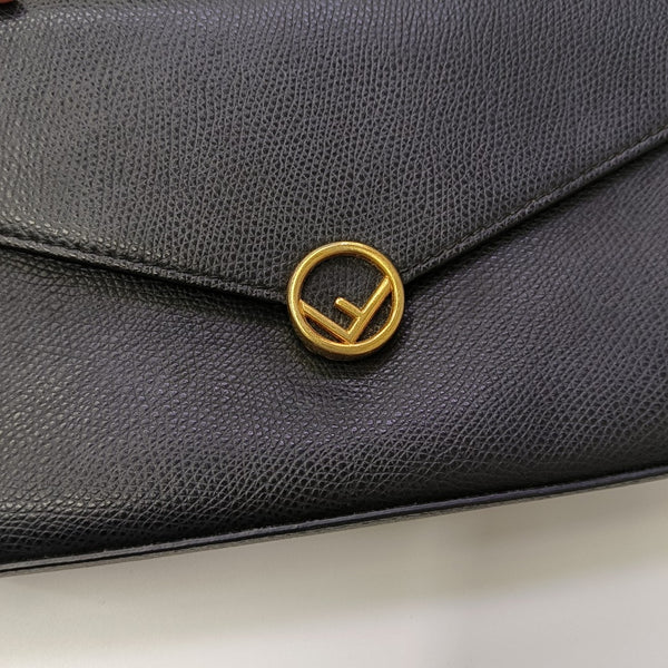 Calfskin Shoulder Bag Black