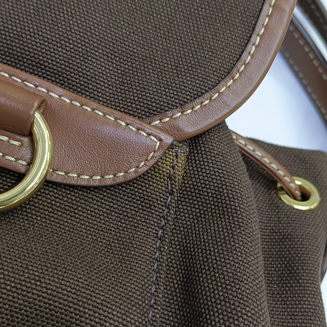 Fabric Backpack Brown