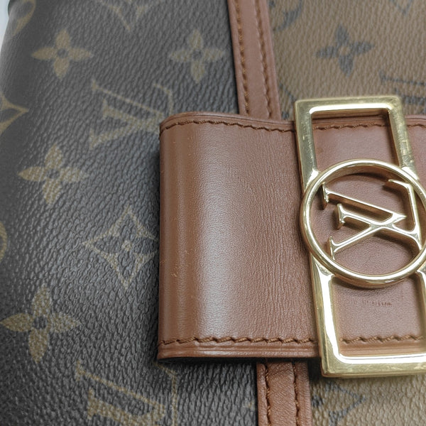 DAUPHINE Mini Monogram Coated Canvas Brown