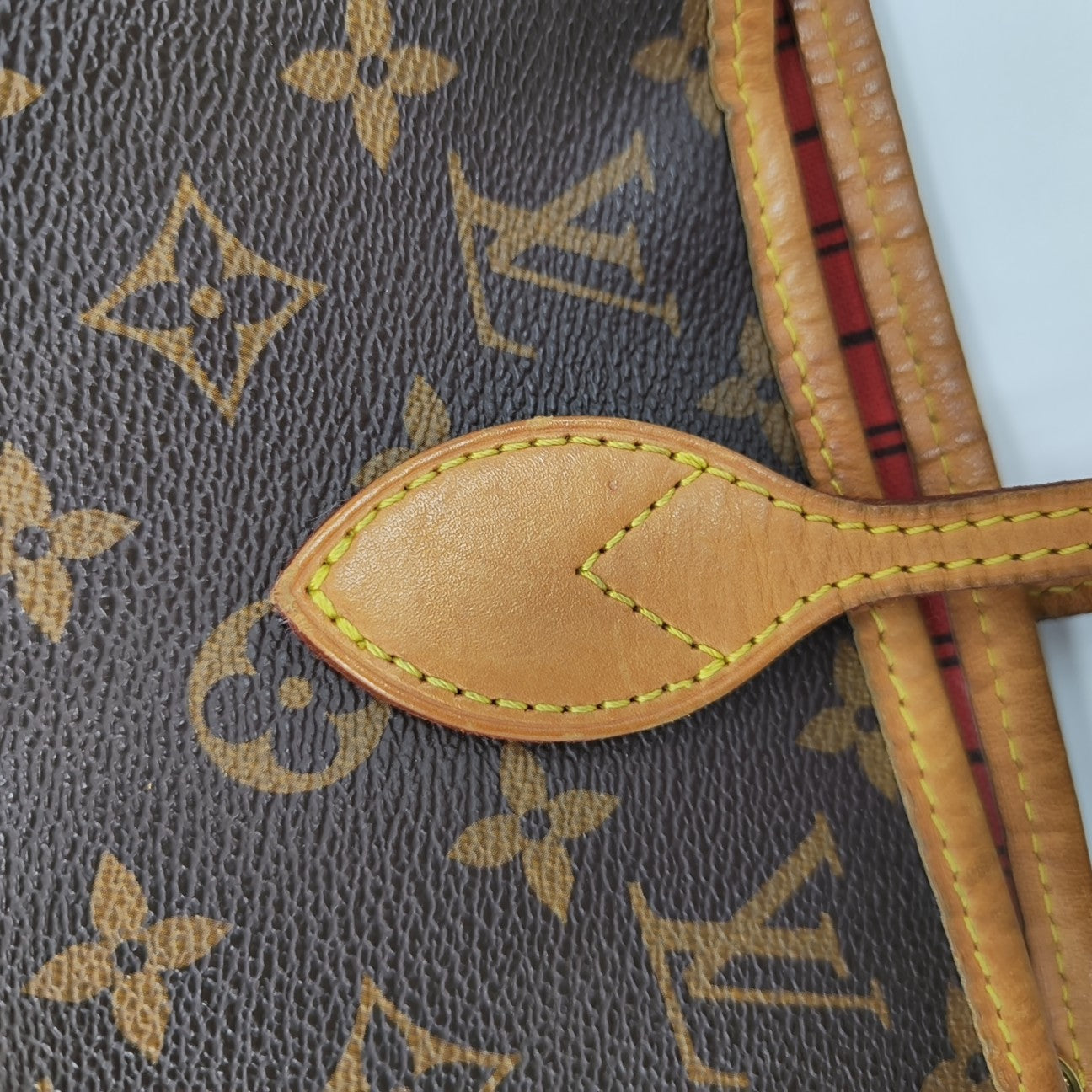 NEVERFULL MM Monogram Coated Canvas Brown