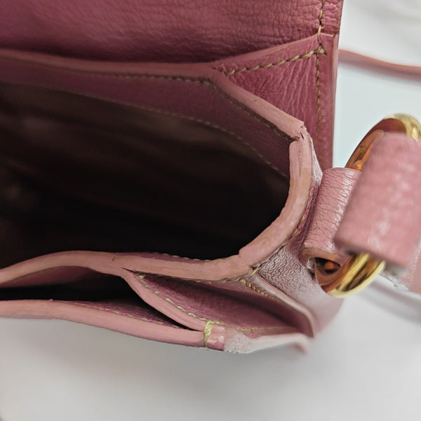 Calfskin Shoulder Bag Pink