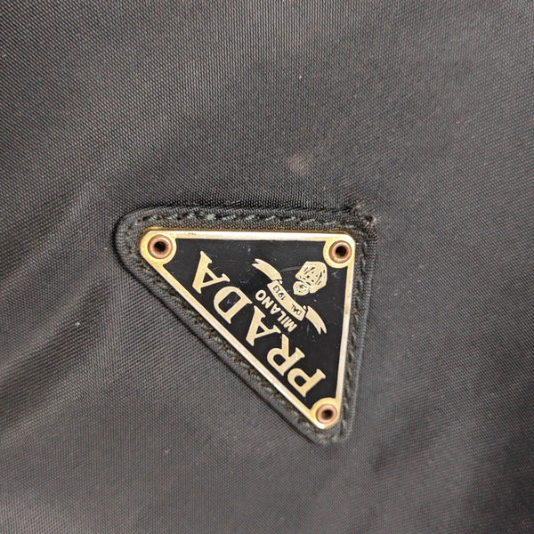 Nylon Top Handle Bag Black