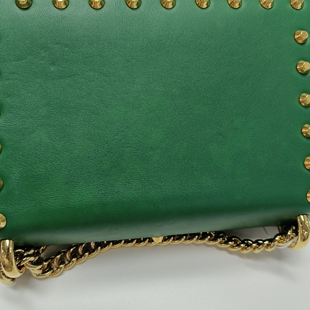 Padlock Small Calfskin Green
