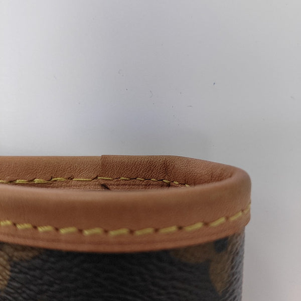 NEVERFULL MM Monogram Coated Canvas Brown