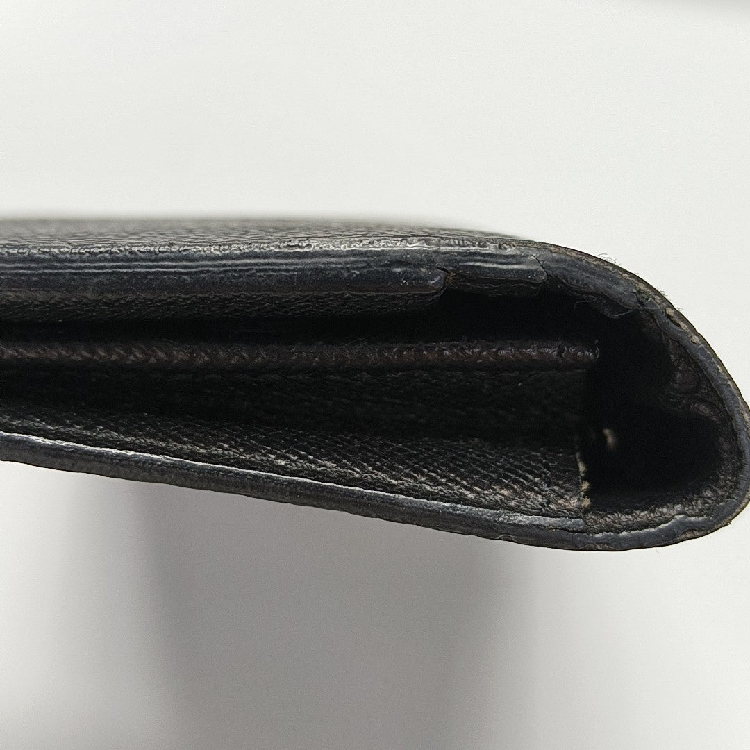 BRAZZA Damier Graphite Coated Canvas Black Wallet