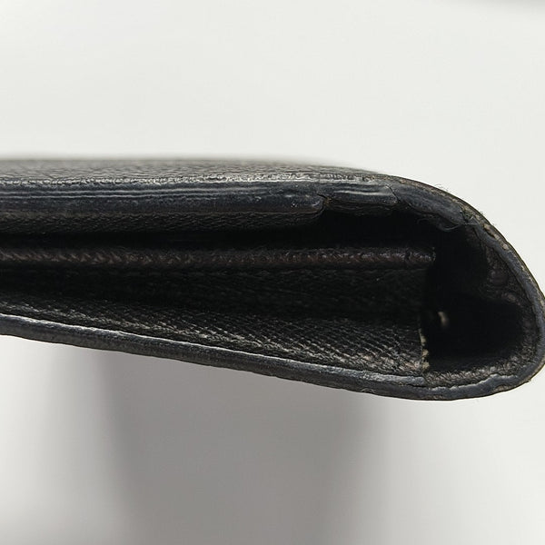 BRAZZA Damier Graphite Coated Canvas Black Wallet