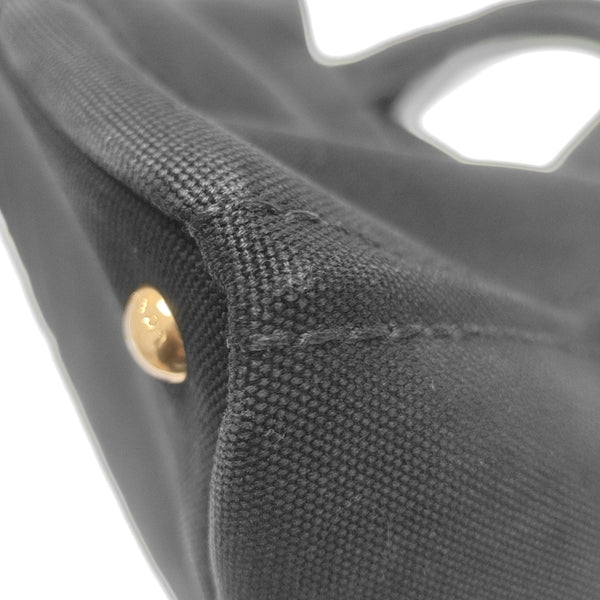 Denim Quilted Canvas Black