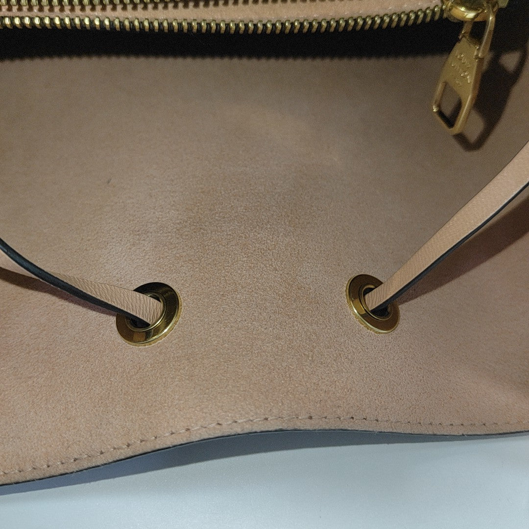 NÉONOÉ MM Damier Ebene Coated Canvas Brown