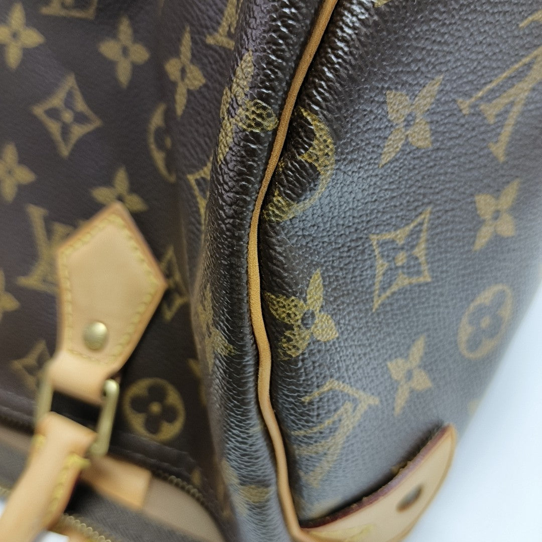 SPEEDY 30 Monogram Coated Canvas Brown