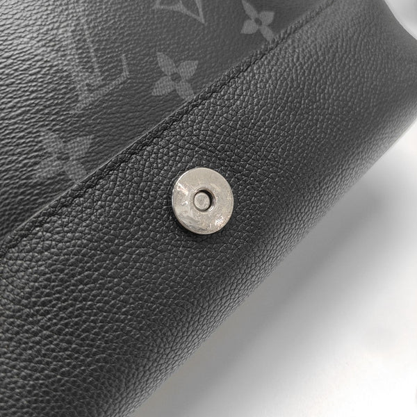 SAUMUR Monogram Coated Canvas Black