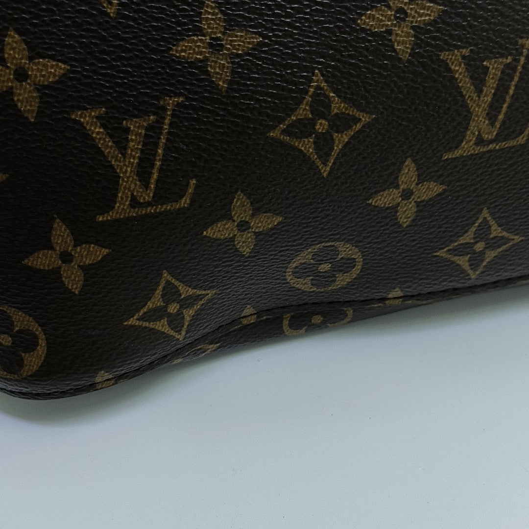 NÉONOÉ MM Monogram Coated Canvas Brown