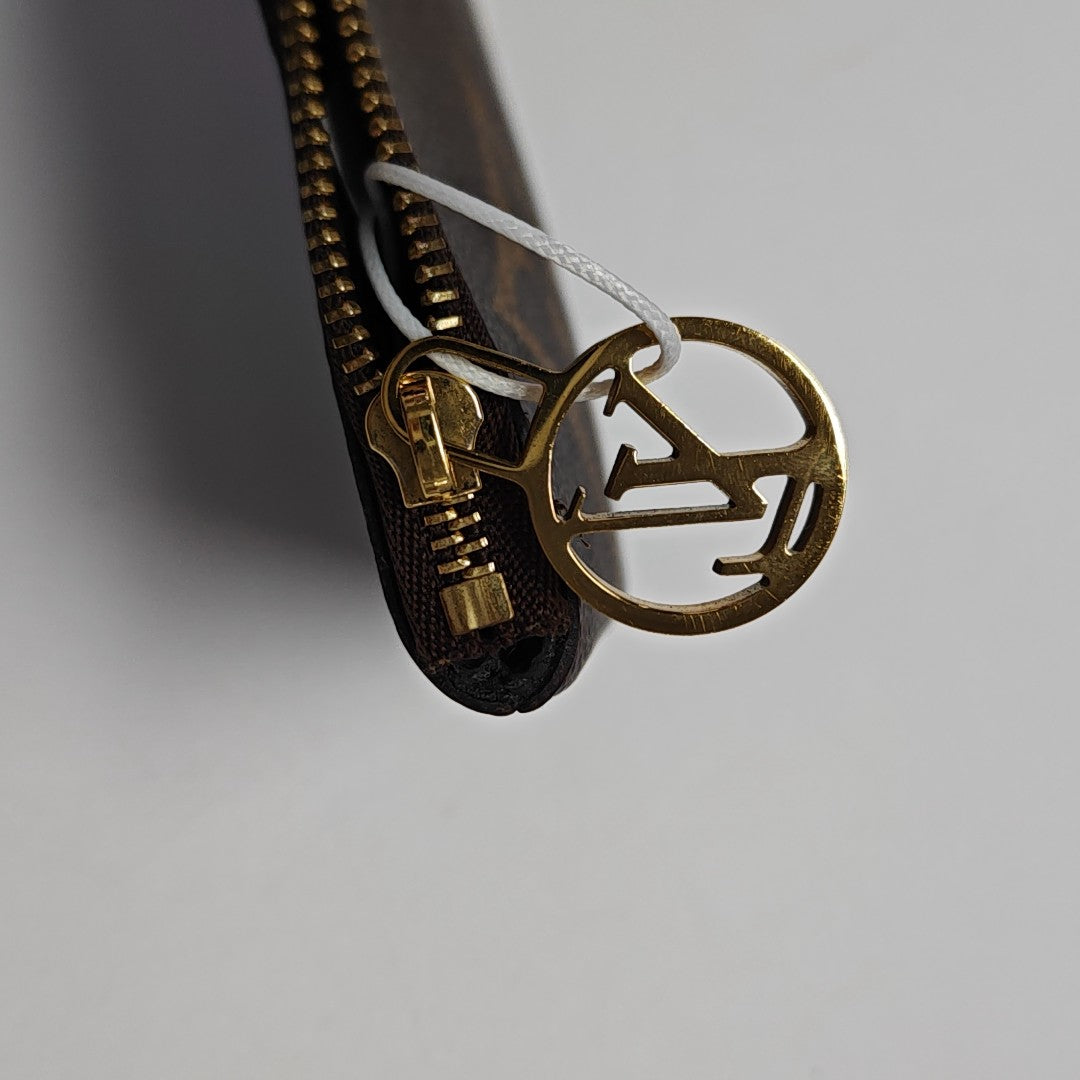 TRIO Monogram Coated Canvas Brown