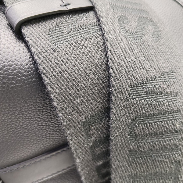 KEEPALL 55 Calfskin Black