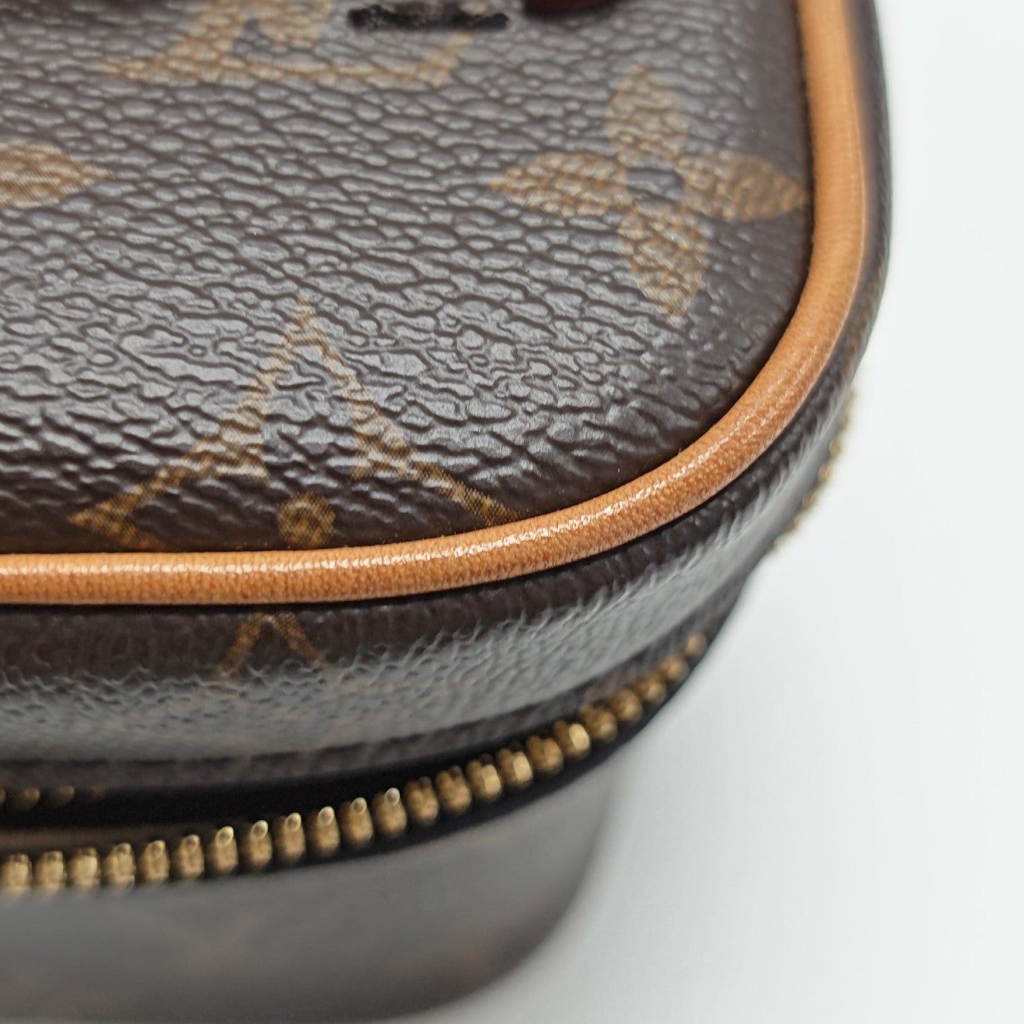 NICE Super Mini Monogram Coated Canvas Brown