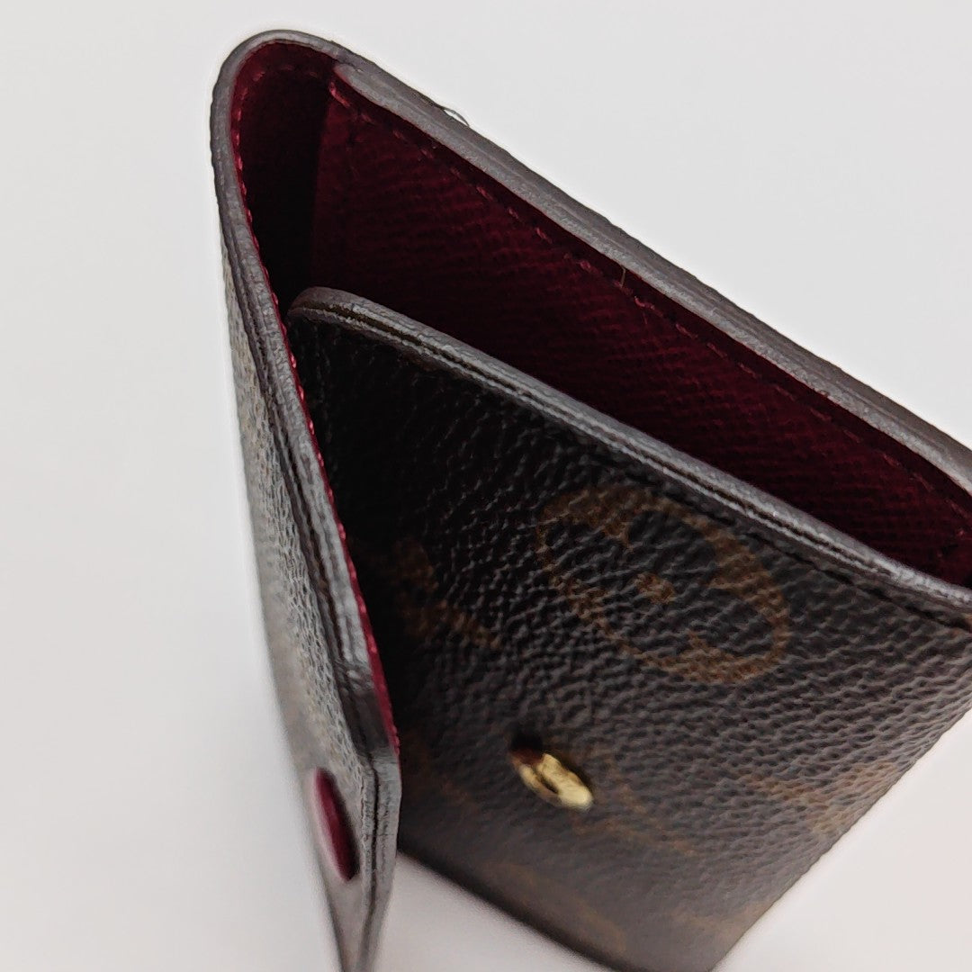 Monogram Coated Canvas Key Pouch Brown