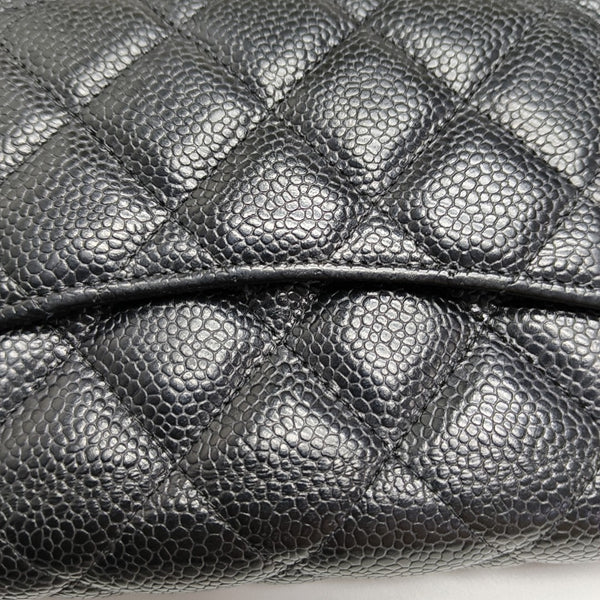 WOC Quilted Grained Calfskin Black