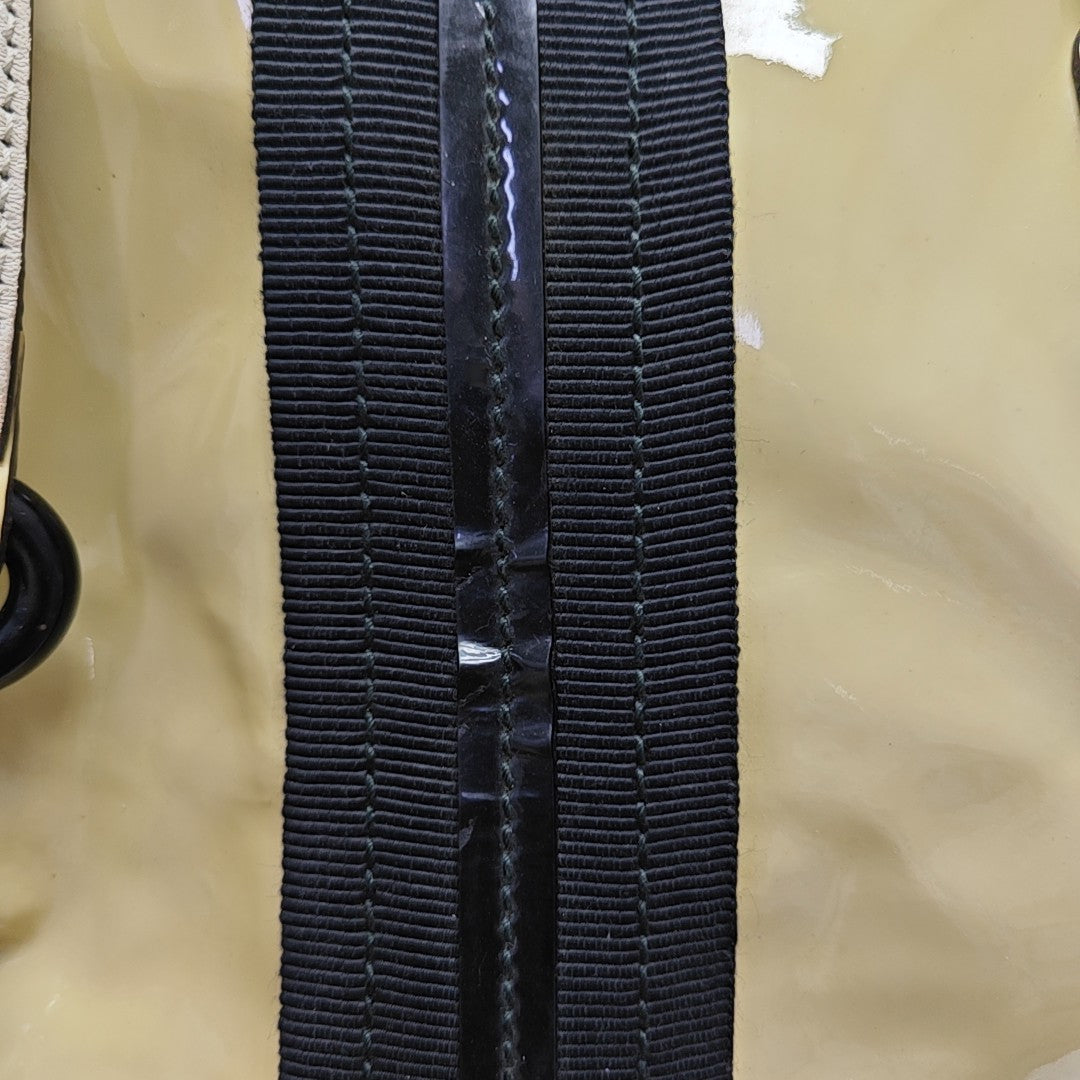 Patent Leather Top Handle Bag Yellow