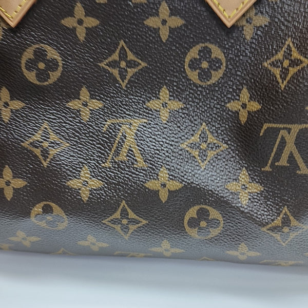 SPEEDY 25 Monogram Coated Canvas Brown