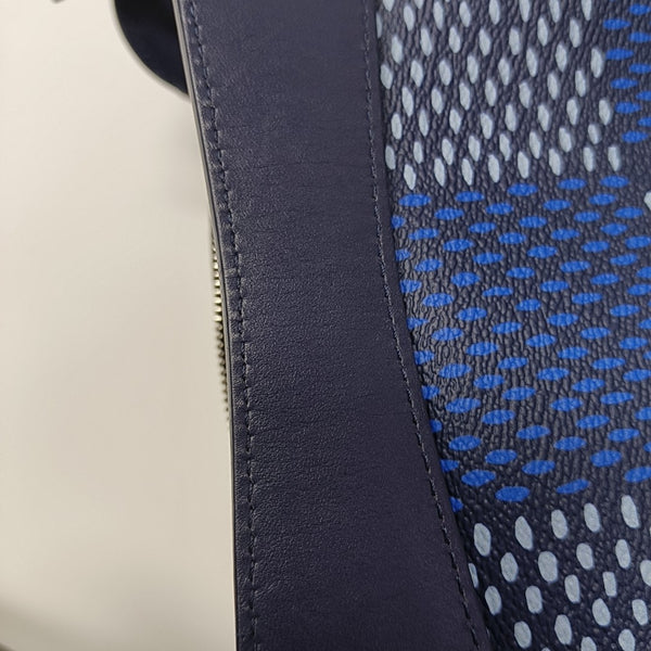 Coated Canvas Shoulder Bag PM Blue