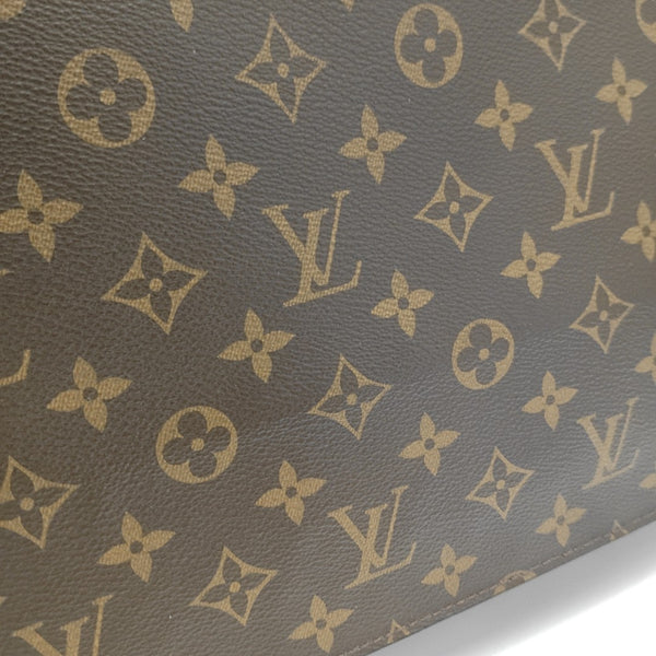 SAC PLAT Monogram Coated Canvas Brown