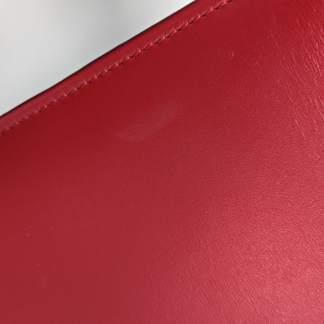 CLASSIC BOX Medium Calfskin Red