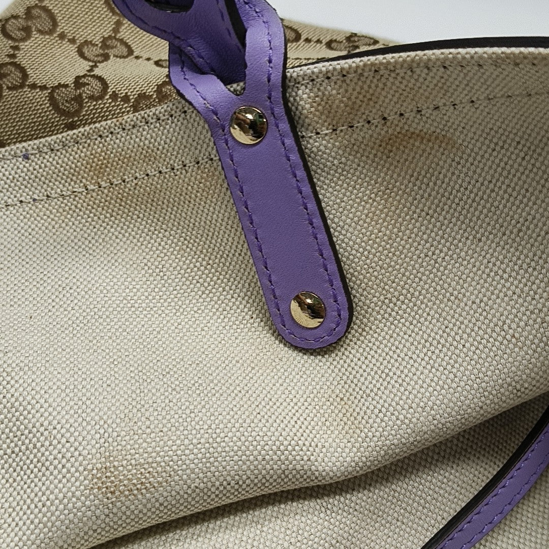 Monogram Canvas Tote Bag Brown