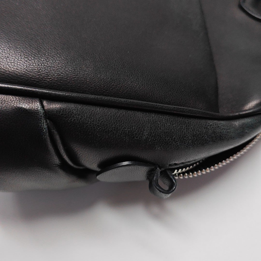 Leather Backpack Black