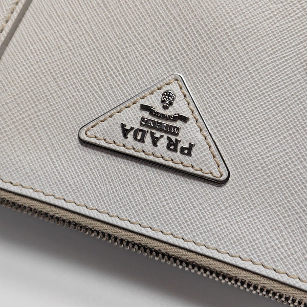 Galleria Extra Large Saffiano Calfskin White