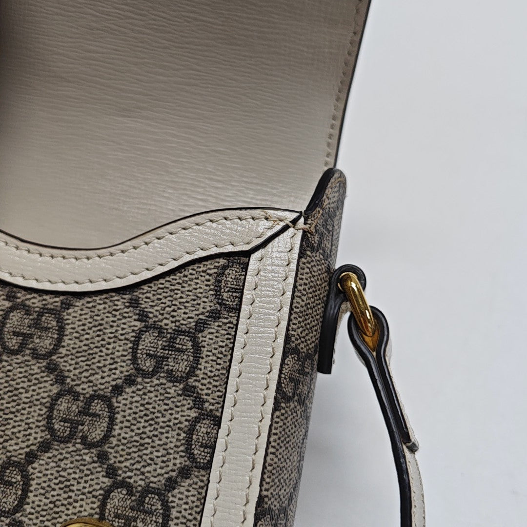 Horsebit 1955 Mini Coated Canvas Beige