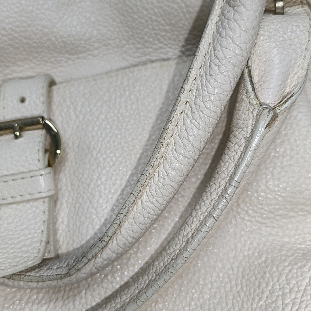Cannage Calfskin White