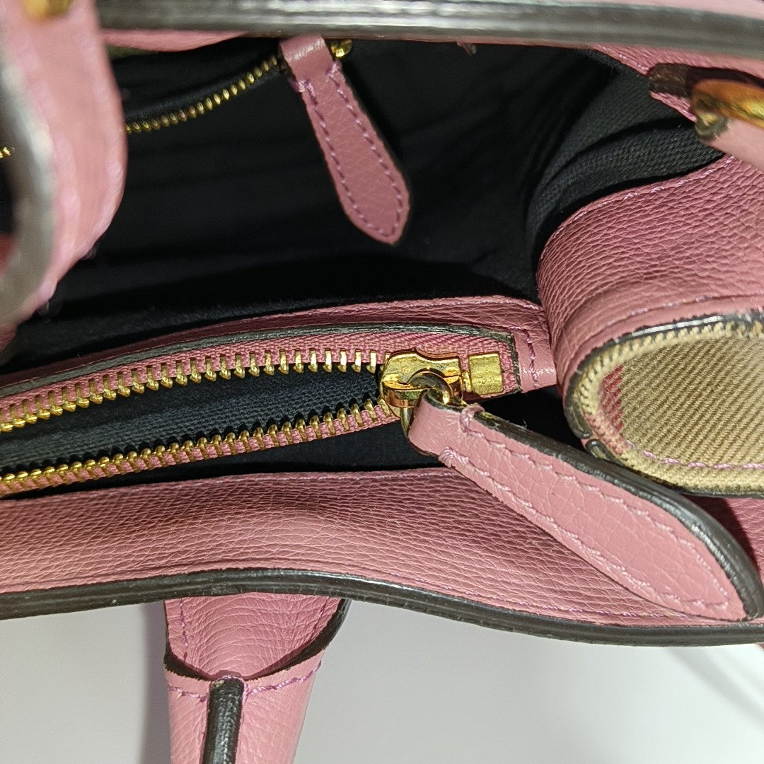 The Banner Medium Calfskin Pink