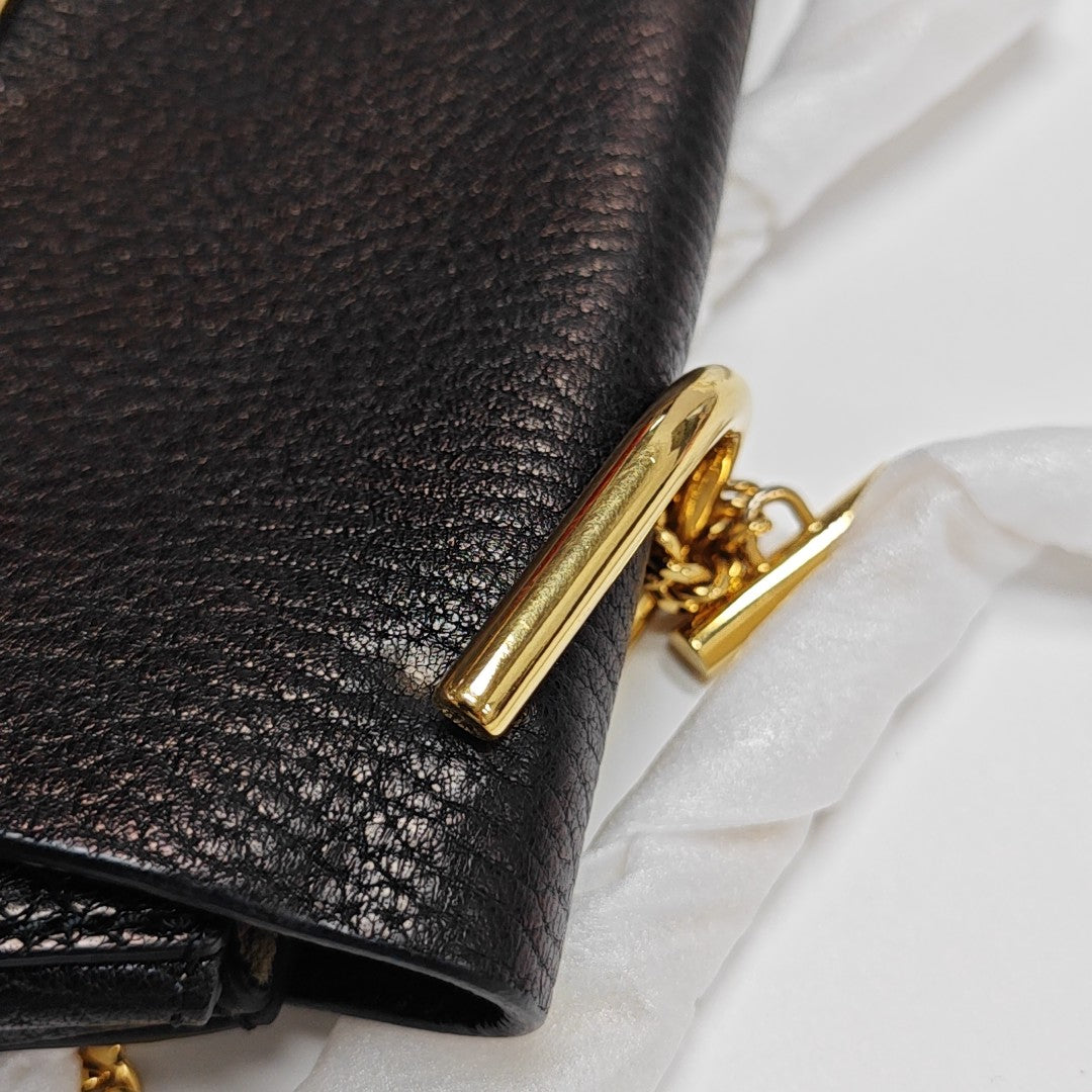 Drew Medium Calfskin Black