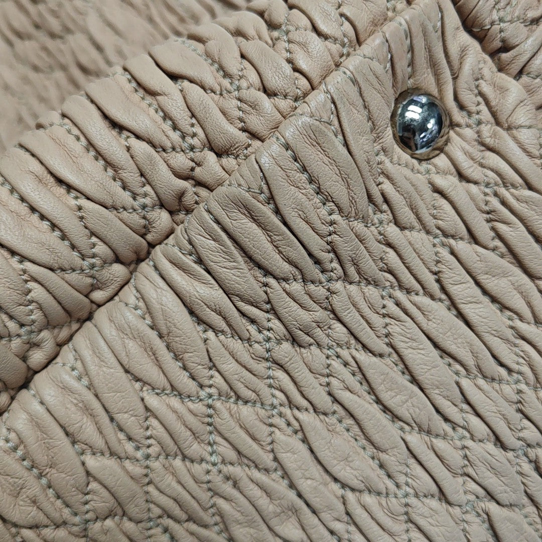 Quilted Lambskin Tote Bag Pink