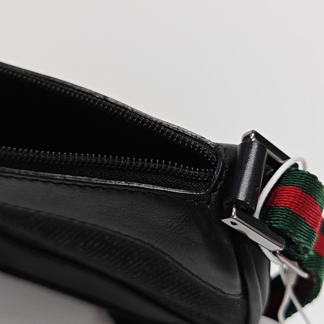 Denim Top Handle Bag Black