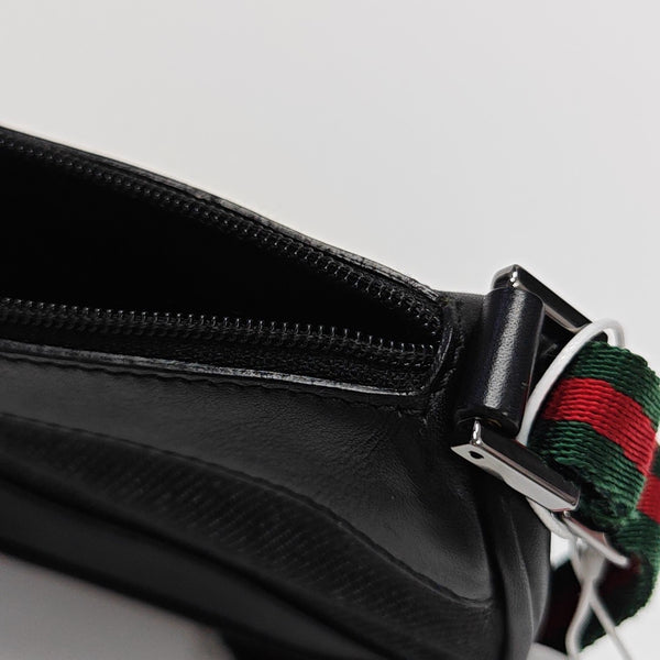 Denim Top Handle Bag Black