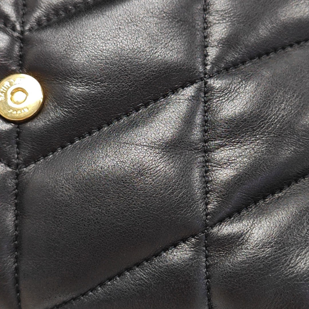 PUFFER TOY Mini Chevron Lambskin Black