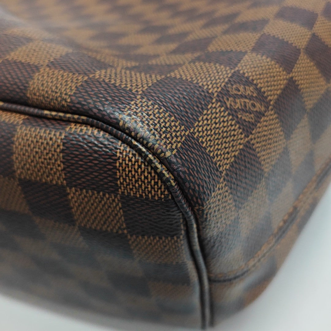 NEVERFULL MM Damier Ebene Coated Canvas Brown