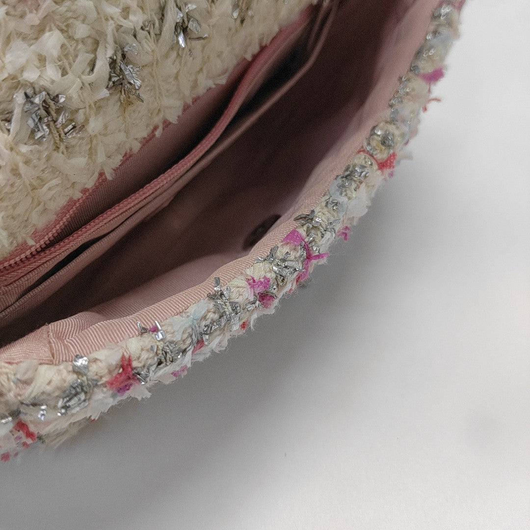 CLASSIC FLAP Mini Wool Pink