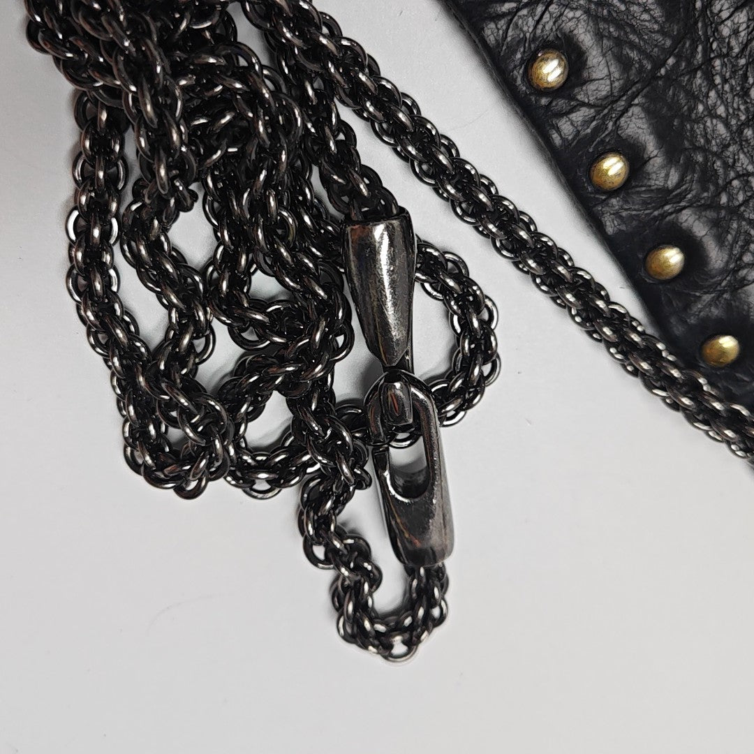Spike Up Quilted Calfskin Black